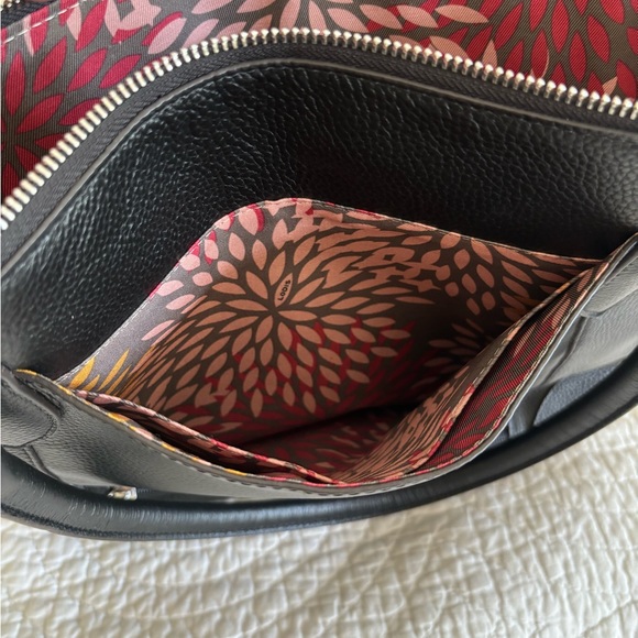 Lodis Black Pebbled Leather Tote Bag New Without Tags - Picture 5 of 7